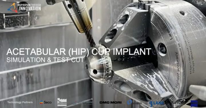 5-axis CNC Mill Turn Cutting Strategies for Medical Implant