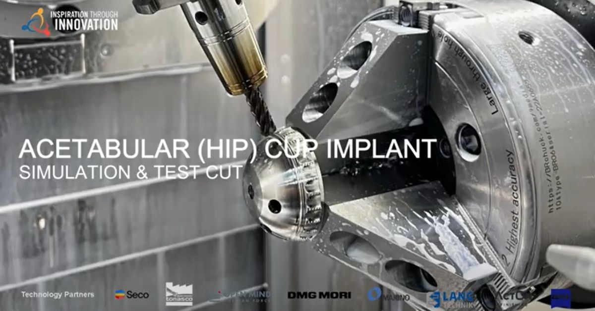 CNC Mill Turn, 5-axis CNC Milling, Medical Implant Part, Titanium Medical Component